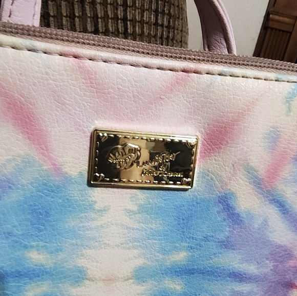 Luv Betsey Johnson Backpack Lillie Rainbow Pastel Tie Dye 11x11x4 Clean - Picture 3 of 9